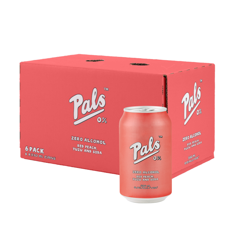 Pals Red  Peach Yuzu And Soda zero 6Cans